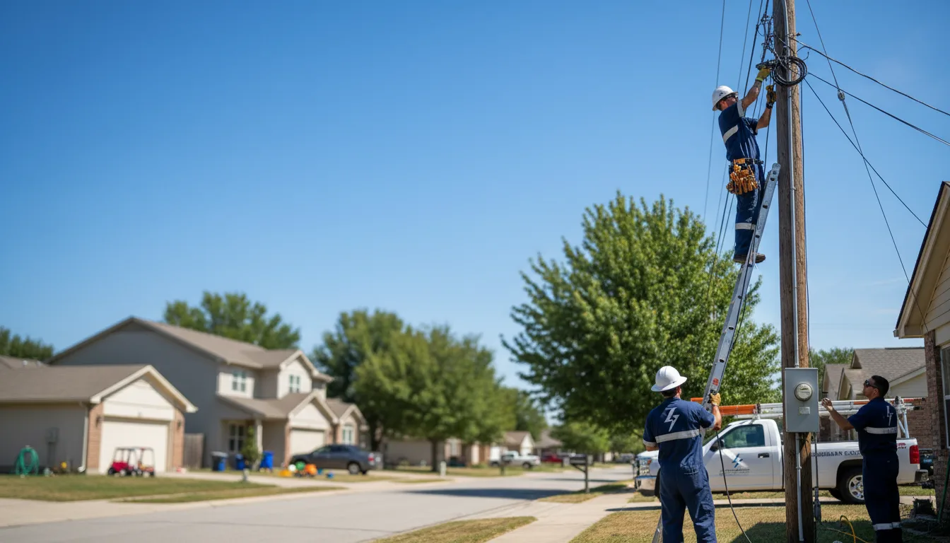 Residential electrician providing installation services in Walshville, IL